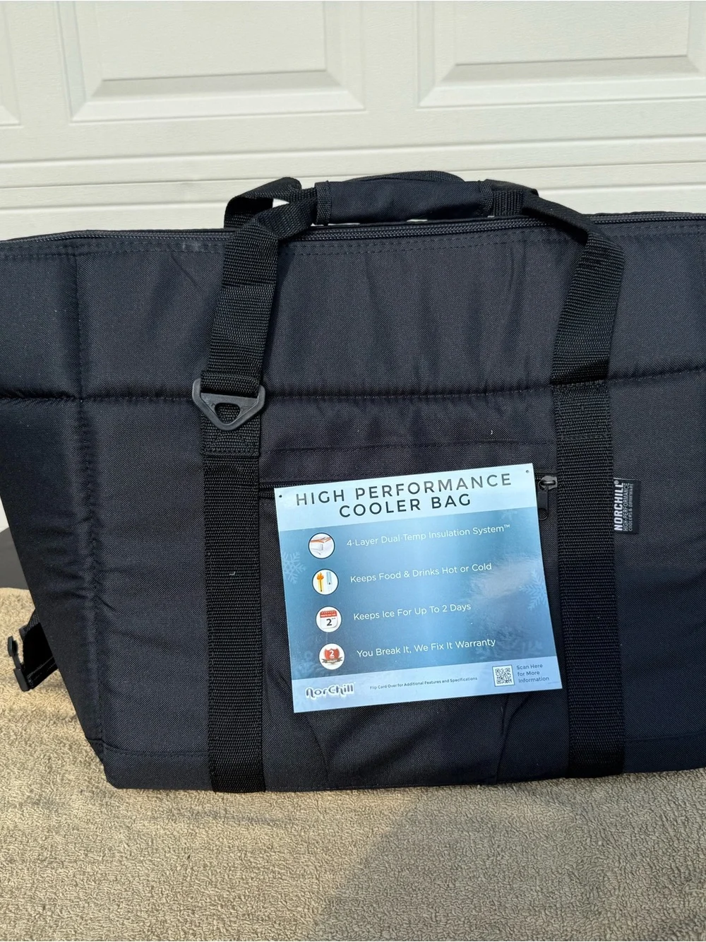 High Performance Black Cooler Bag - NorChill